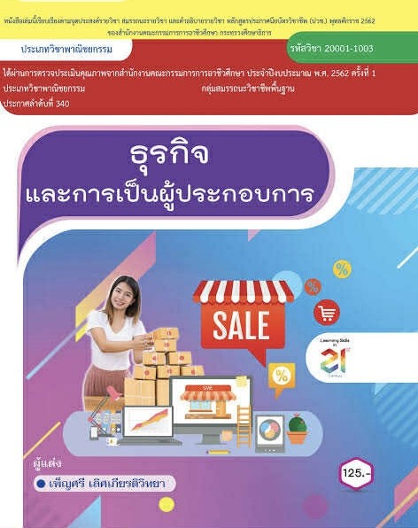 แผนการสอนรายวิชาธุรกิจและการเป็นผู้ประกอบการ