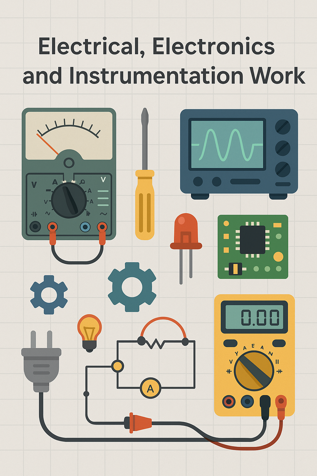 งานไฟฟ้า อิเล็กทรอนิกส์และเครื่องมือวัด
