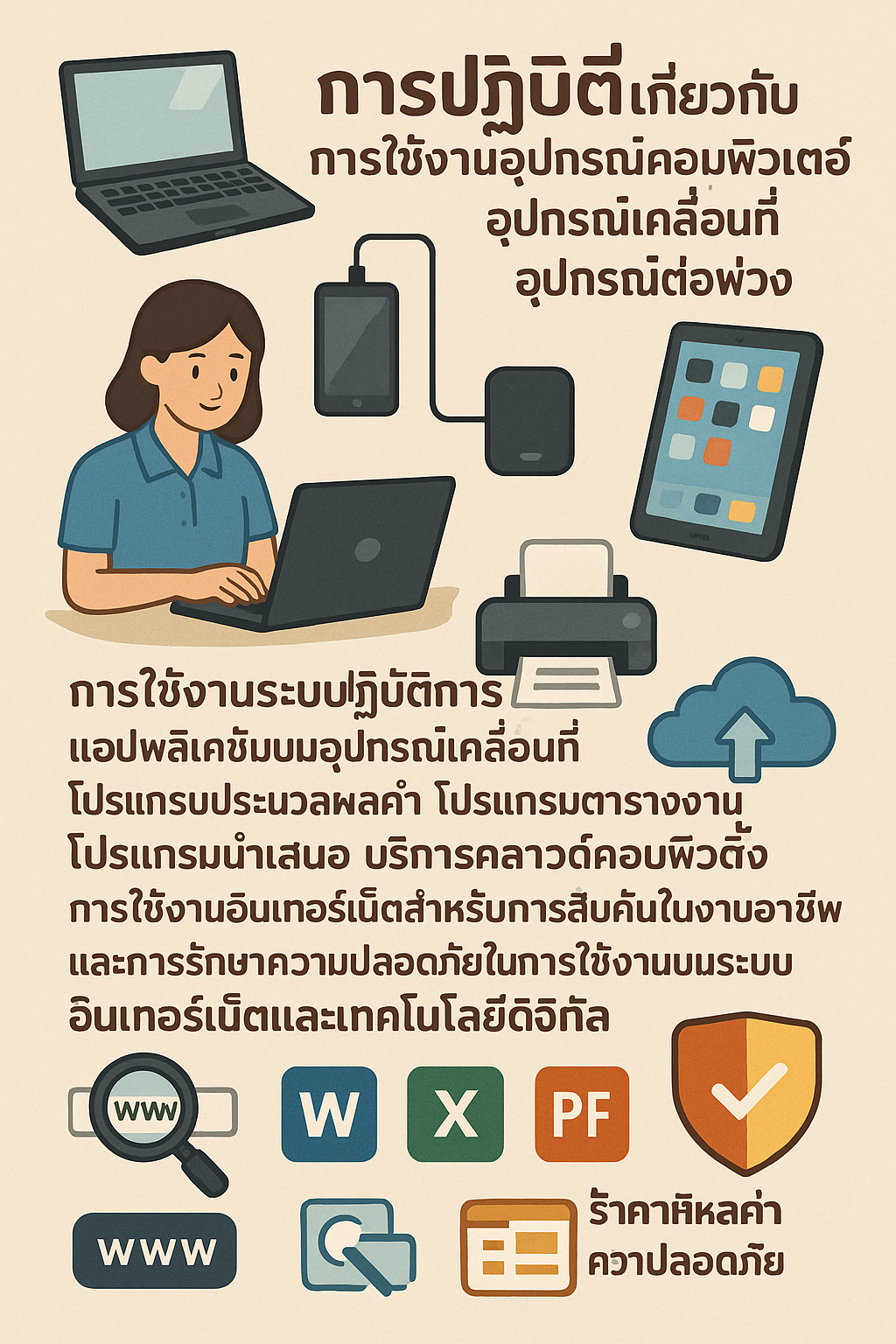 แนะนำการใช้เทคโนโลยีดิจิทัลเพื่ออาชีพ