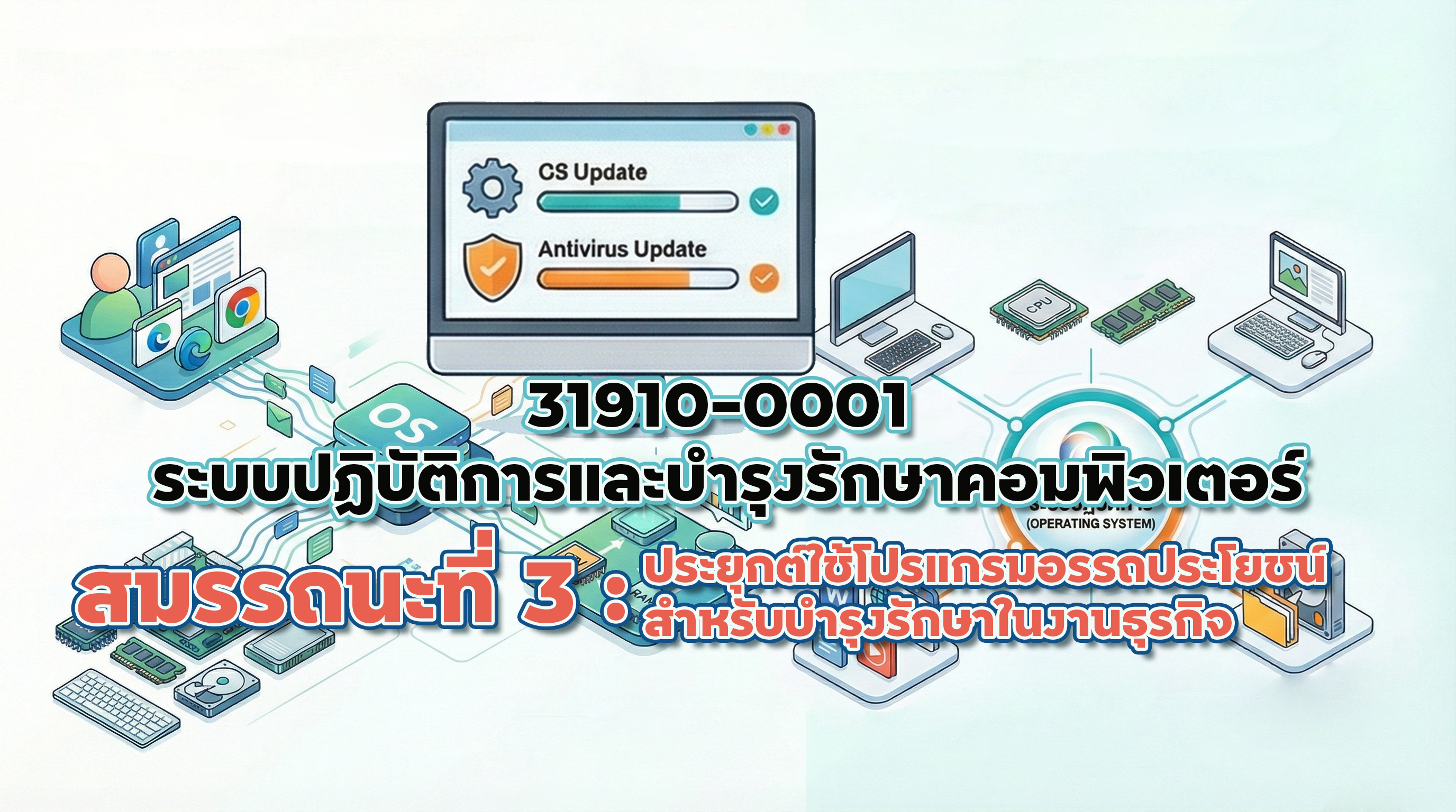 ระบบปฏิบัติการและบำรุงรักษาคอมพิวเตอร์ (วิชาปรับพื้น)